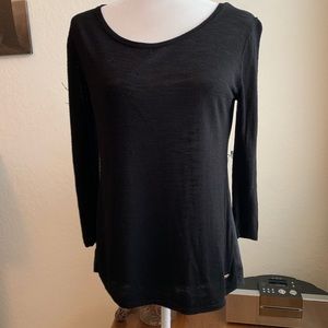 Calvin Klein small black long sleeve with detail